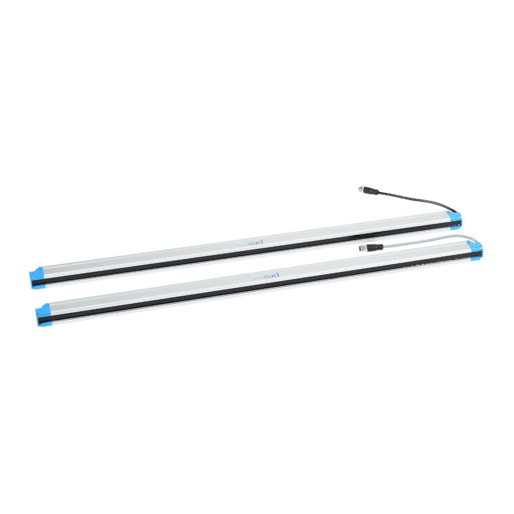 FLG-H26-0780 - ProSense FLG light grid, sender/receiver pair, object detection, 20mm resolution, 780mm detection height, 0.1-10m operating distance, NPN/PNP, (1) 8-pin M12 quick-disconnect and (1) 12-pin M12 quick-disconnect.