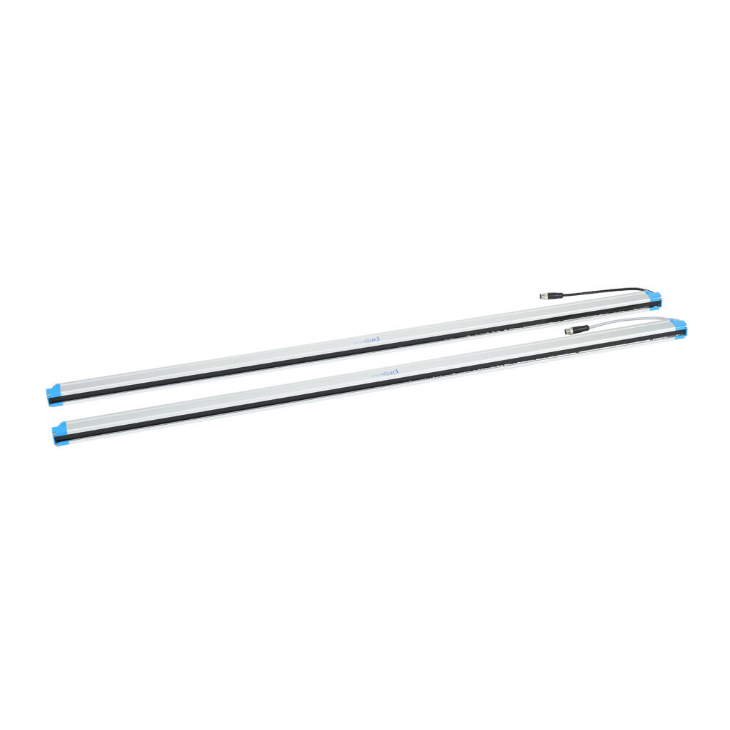 FLG-H26-1100 - ProSense FLG light grid, sender/receiver pair, object detection, 20mm resolution, 1100mm detection height, 0.1-10m operating distance, NPN/PNP, (1) 8-pin M12 quick-disconnect and (1) 12-pin M12 quick-disconnect.