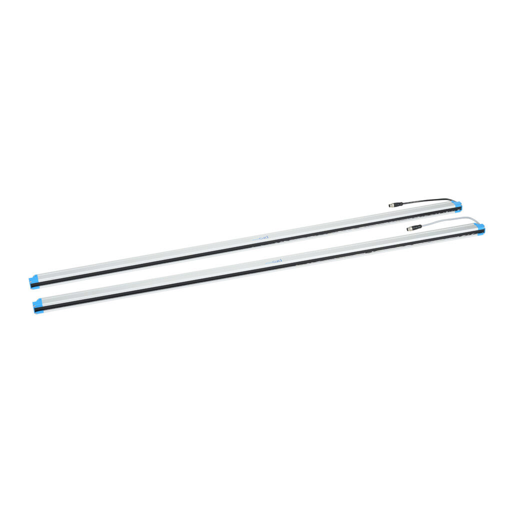 FLG-H26-1260 - ProSense FLG light grid, sender/receiver pair, object detection, 20mm resolution, 1260mm detection height, 0.1-10m operating distance, NPN/PNP, (1) 8-pin M12 quick-disconnect and (1) 12-pin M12 quick-disconnect.