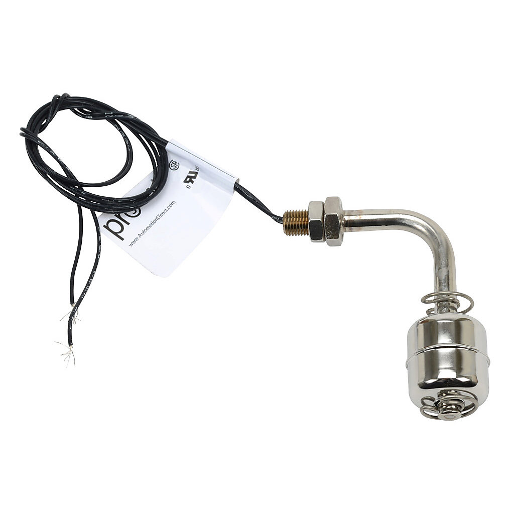 FLS-BM-300 - ProSense float liquid level switch, horizontal side mount, 2.18in insertion length, 1.13in diameter float, 316 stainless steel wetted parts, -40 to 392 deg F, 3/8-24 male UNC with nut process connection, SPST reed switch, N.O./N.C. se...