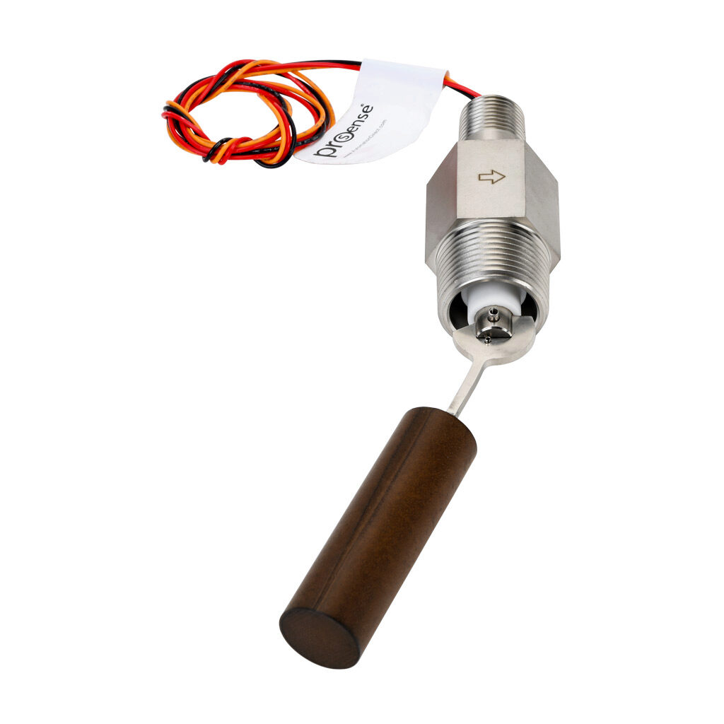 FLS-HL-400 - ProSense float liquid level switch, horizontal side mount, 4.43in insertion length, 0.92in diameter float, Buna-N, 304 stainless steel, Teflon, ceramic wetted parts, -40 to 221 deg F, 1in male NPT process connection, SPDT reed switch,...