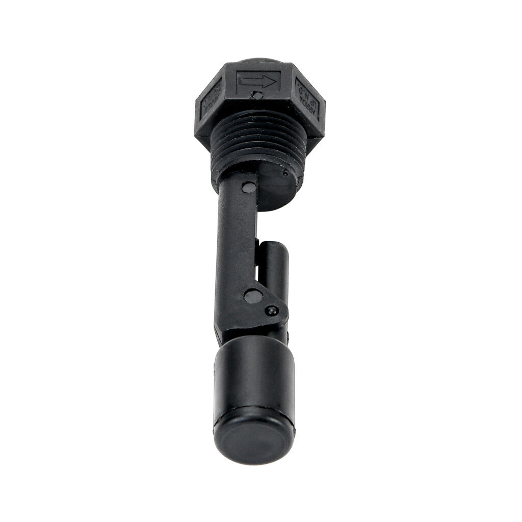 FLS-HM-500 - ProSense float liquid level switch, horizontal side mount, 2.75in insertion length, 0.65in diameter float, polybutylene wetted parts, -40 to 266 deg F, 1/2in male NPT process connection, SPST reed switch, N.O./N.C. selectable.