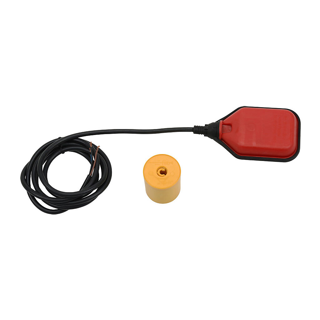 FLS-HT-100 - ProSense float liquid level tilt switch, suspendible/submersible mount, EPDM rubber rectangular float, EPDM rubber rectangular, polypropylene, PVC wetted parts, 32 to 158 deg F, mercury-free SPDT switch.