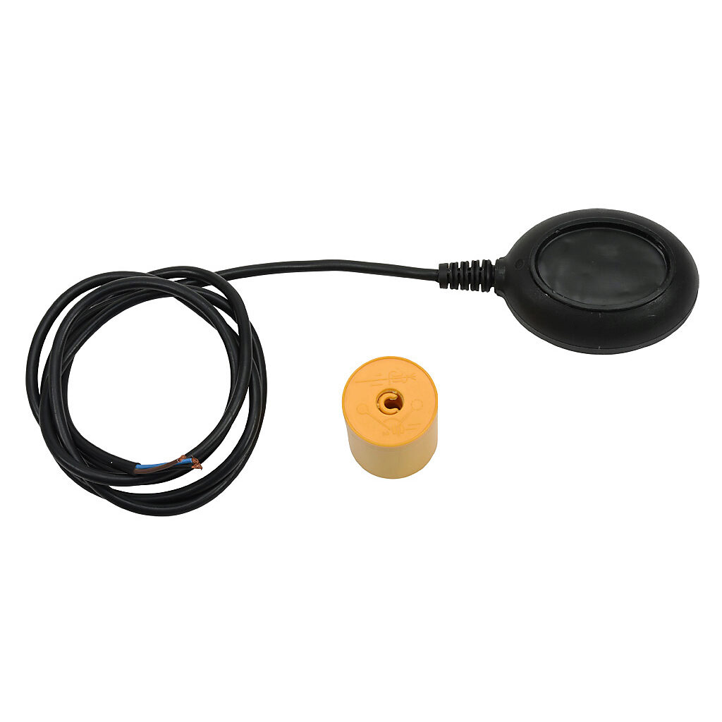 FLS-HT-200 - ProSense float liquid level tilt switch, suspendible/submersible mount, EPDM rubber oval float, EPDM rubber oval, polypropylene, PVC wetted parts, 32 to 158 deg F, mercury-free SPDT switch.