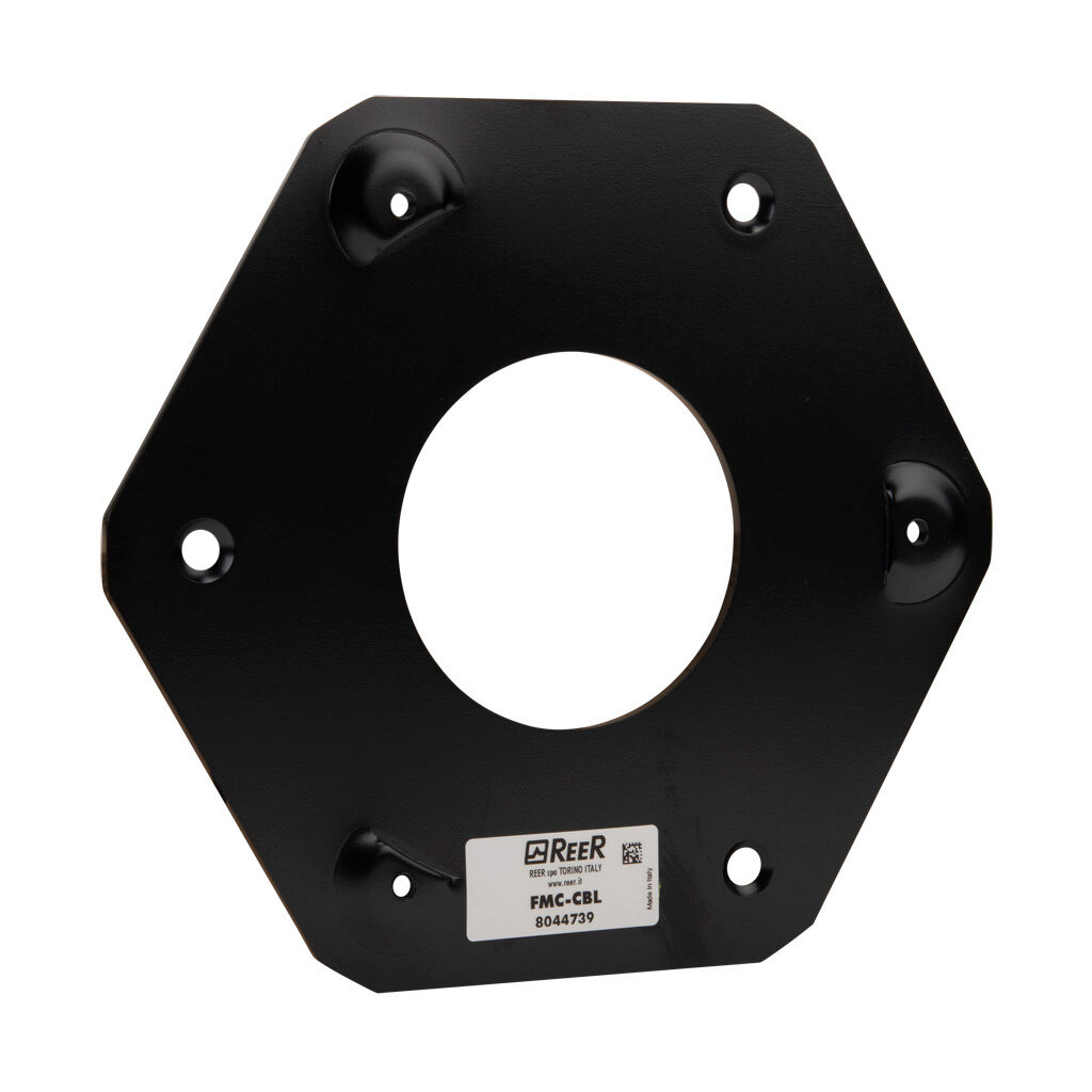 FMC-CBL - ReeR column base, 202 x 224 x 37mm housing. For use with ReeR Safegate light curtains. Mounting hardware included.