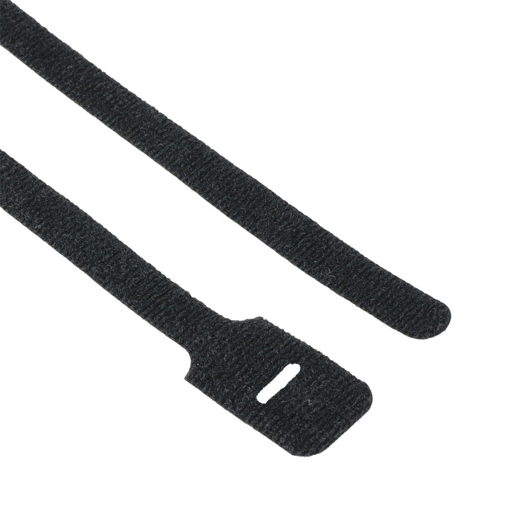 FO350-40-0 - ABB - Thomas & Betts Ty-Grip series slotted cable tie, general purpose, nylon and polyethylene, 13in length, 0.5 in width, 40lb tensile strength, 3.5in maximum bundle diameter, black. Package of 10.