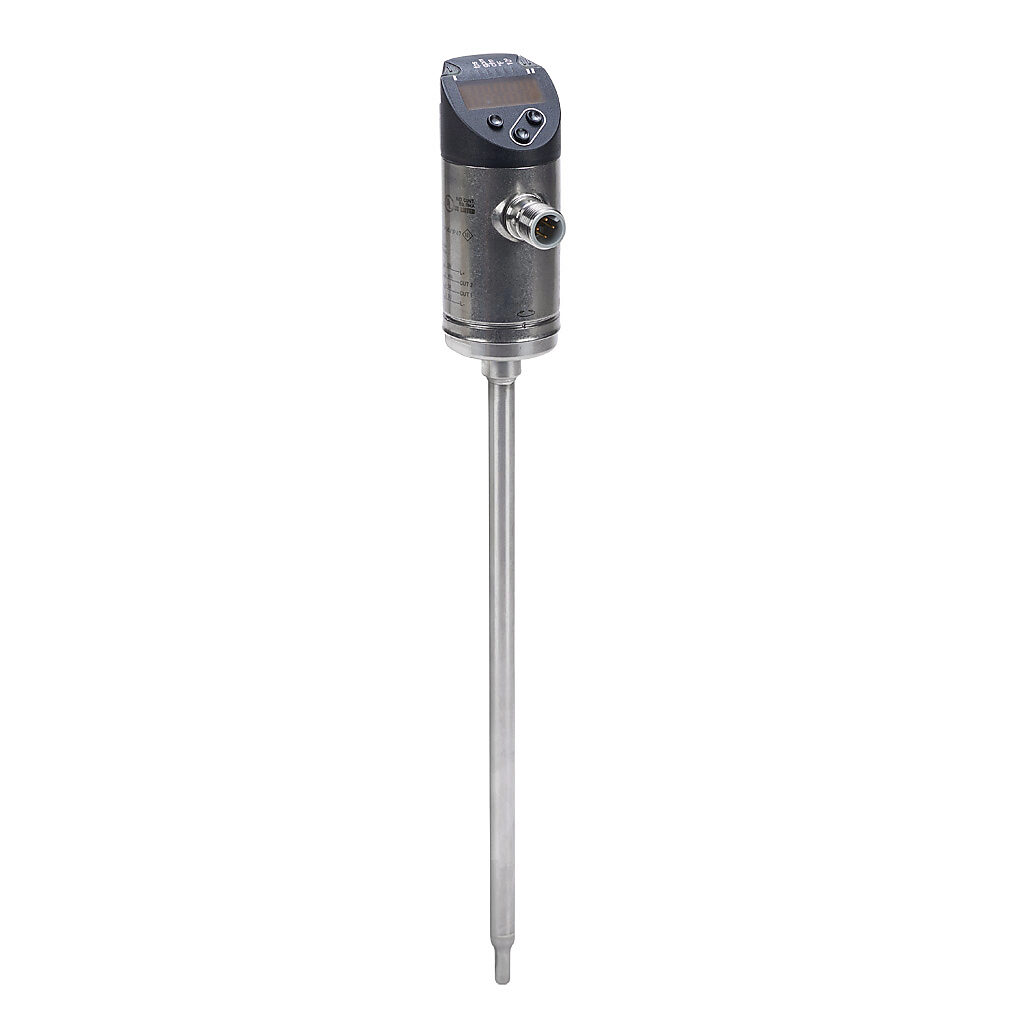 FTS200-1002 - ProSense liquid or air flow sensor, thermal, 200mm probe length, liquid: 0.15 to 9.85 ft/sec, air: 6 to 328 ft/sec, -4 to 212 deg F, Output: analog, Output 2: analog, 18-30 VDC operating voltage.