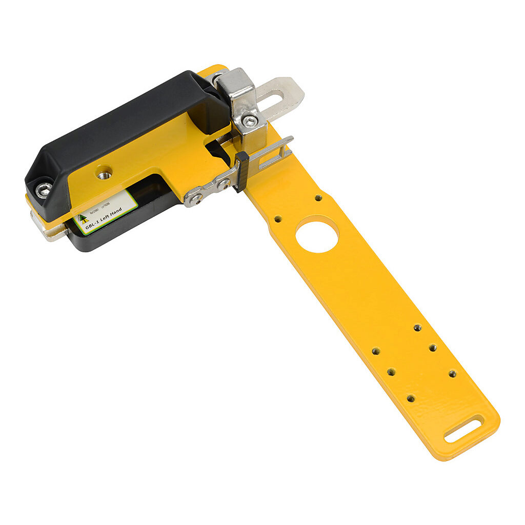 GBL-1-210001 - IDEM left hand gate bolt. For use with KLP or KLM series safety switches. Actuating tongue (key) included.