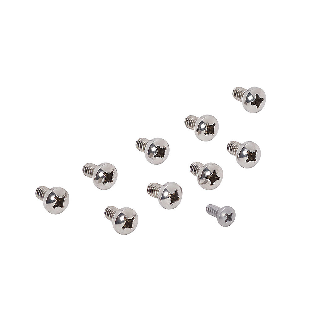 GMFLK-SCREWS-P10 - Integra mounting flange screw kit, replacement. For use with 24 x 24 x 10in Genesis series enclosures. Includes (10) 1/4-20 UNC x 0.050in stainless steel Phillips pan head screws and (1) #10-32 x 0.50in stainless steel pan head ...
