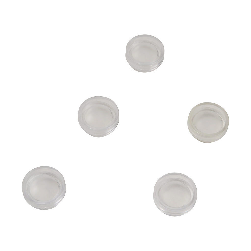 GR1168PN-5 - AutomationDirect flush lens, replacement, clear. Package of 5. For use with GCX series pushbuttons.