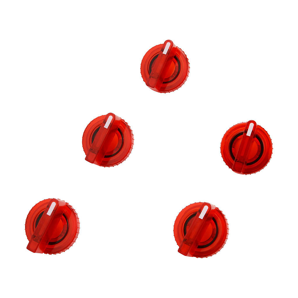 GR1172PR-5 - AutomationDirect lever lens, replacement, red, 2-position, white indicator line. Package of 5. For use with GCX series switches.