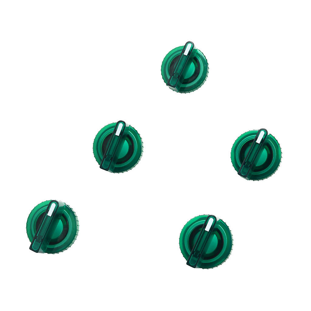 GR1172PV-5 - AutomationDirect lever lens, replacement, green, 2-position, white indicator line. Package of 5. For use with GCX series switches.