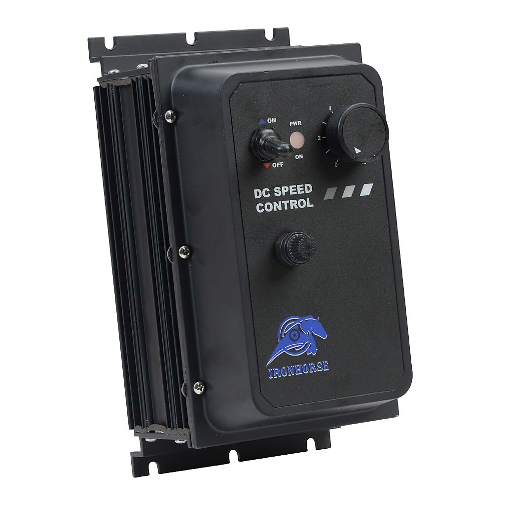 GSD4-240-10N4X - IronHorse GSD4 series DC general purpose drive, 120/240 VAC, 1-phase, 1/8 to 1hp at 90 VDC and 1/4 to 2hp at 180 VDC, 10A, NEMA 4X, wall mount, field-install reverse, potentiometer input, SCR output.