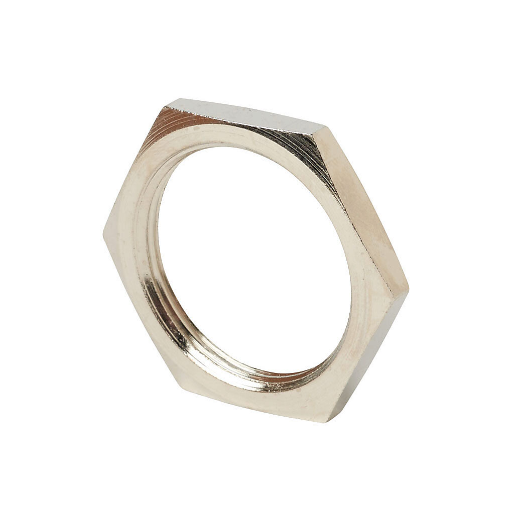 GXM3PD2013 - Micro Detectors hex nut, nickel-plated brass, M30 x 1.5. Package of 6. For use with 30mm sensors.