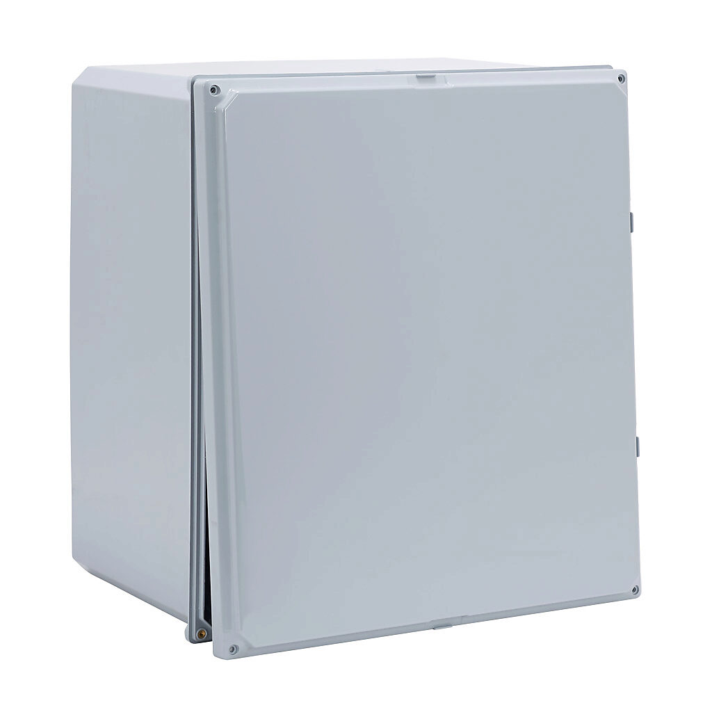 H181610SF-P10 - Integra Premium series enclosure, NEMA 1/2/3/3R/3S/4/4X/5/6/6P/12/13, 18 x 16 x 10in (HxWxD), wall mount, polycarbonate, gray, gloss finish, screw cover.
