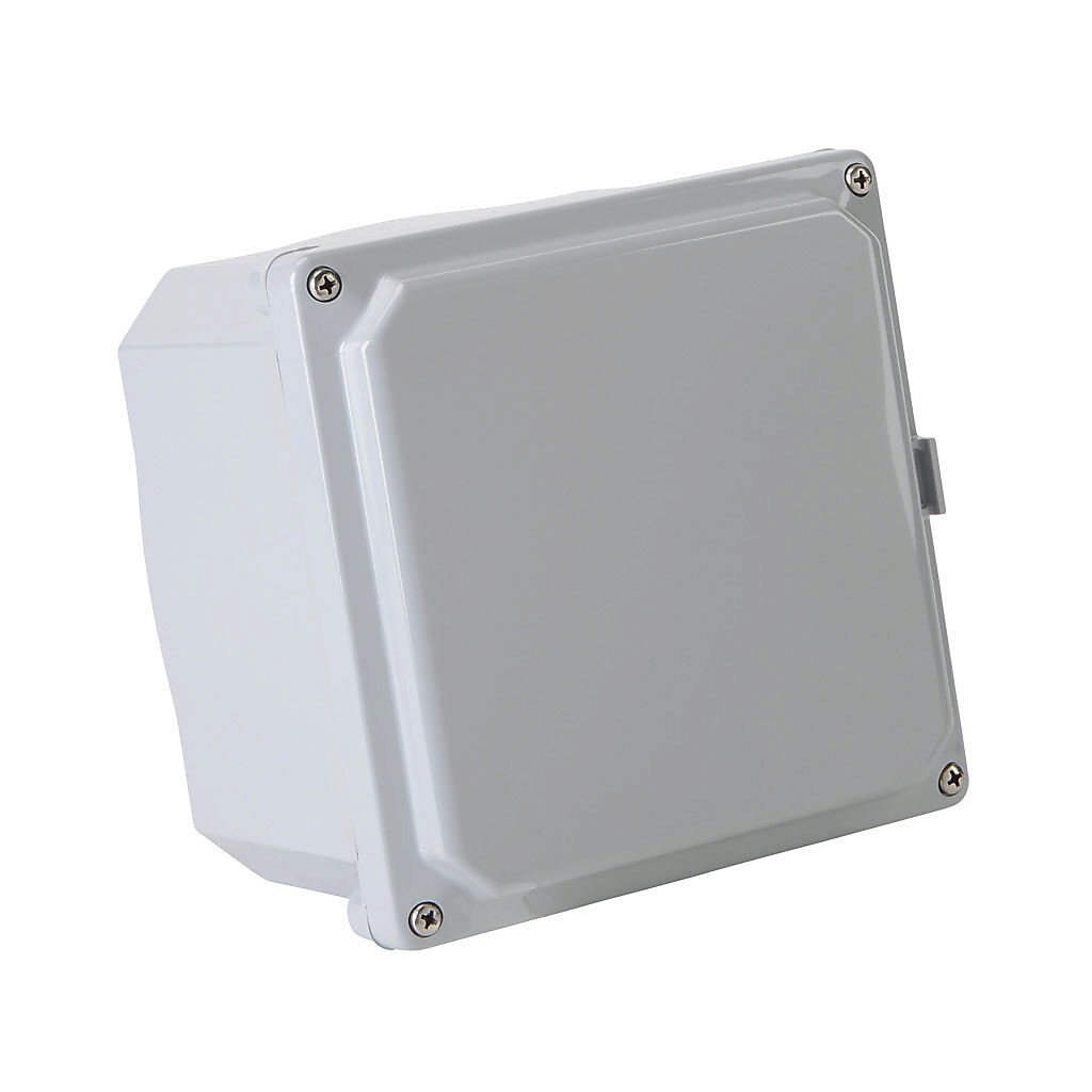 H6064SF-P10 - Integra Premium series enclosure, NEMA 1/2/3/3R/3S/4/4X/6/6P/12/13, 6 x 6 x 4in (HxWxD), wall mount, polycarbonate, light gray, gloss finish, screw cover.