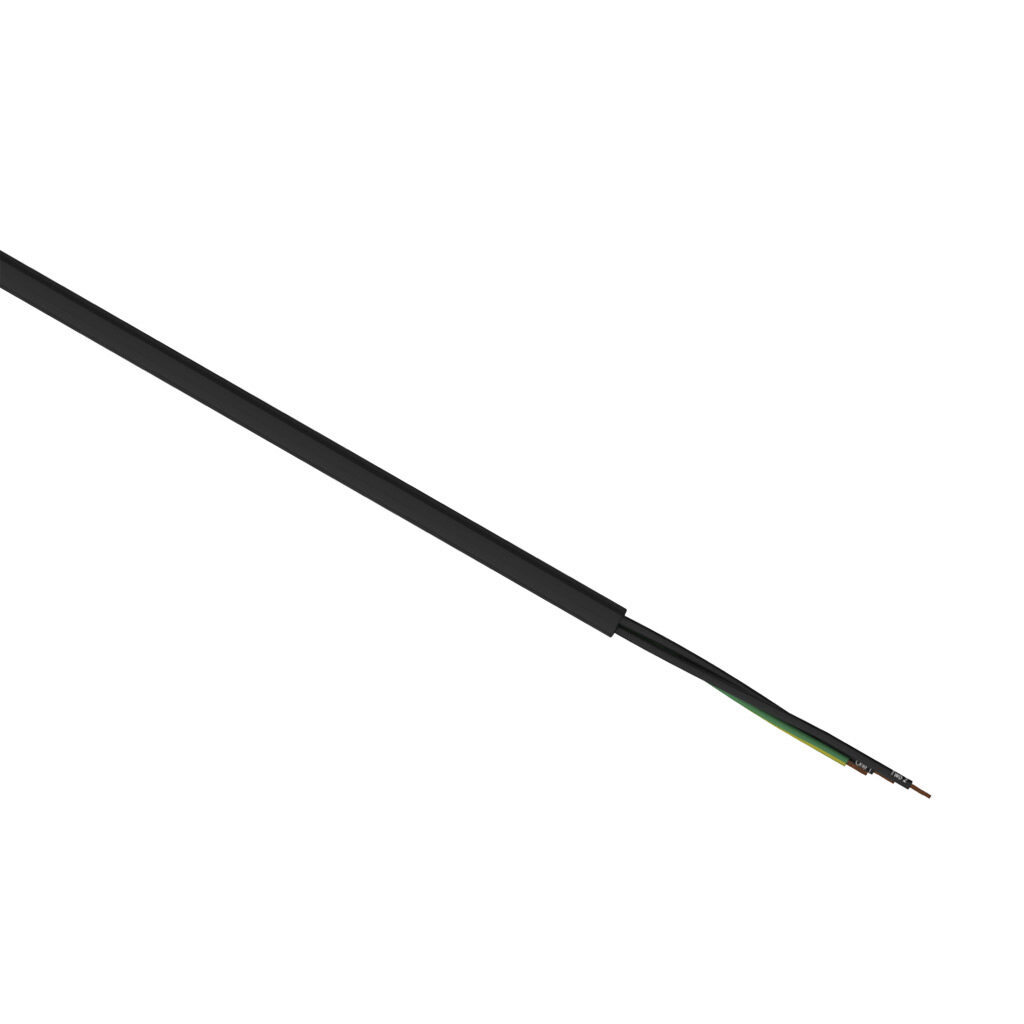 H62959-1 - Helukabel TrayControl 600 flexible control cable, unshielded, 3 conductors (includes ground), 12 AWG, bare copper, PVC/Nylon conductor insulation material, black with white numbers and green/yellow ground, PVC jacket, black, cut to length.