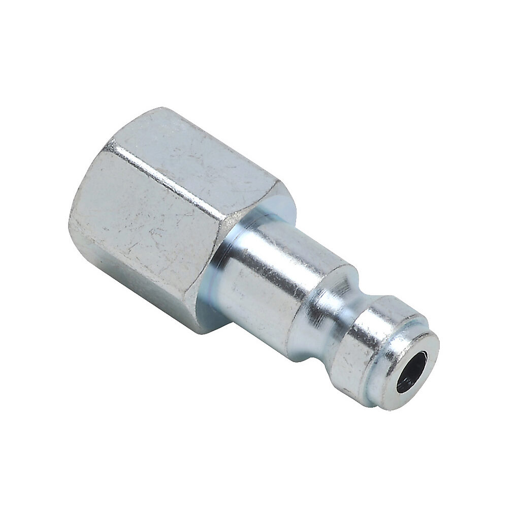 HCP14-14F-L - NITRA pneumatic quick disconnect fitting, coupling plug, steel body, (1) 1/4in female NPT to (1) 1/4in Truflate.