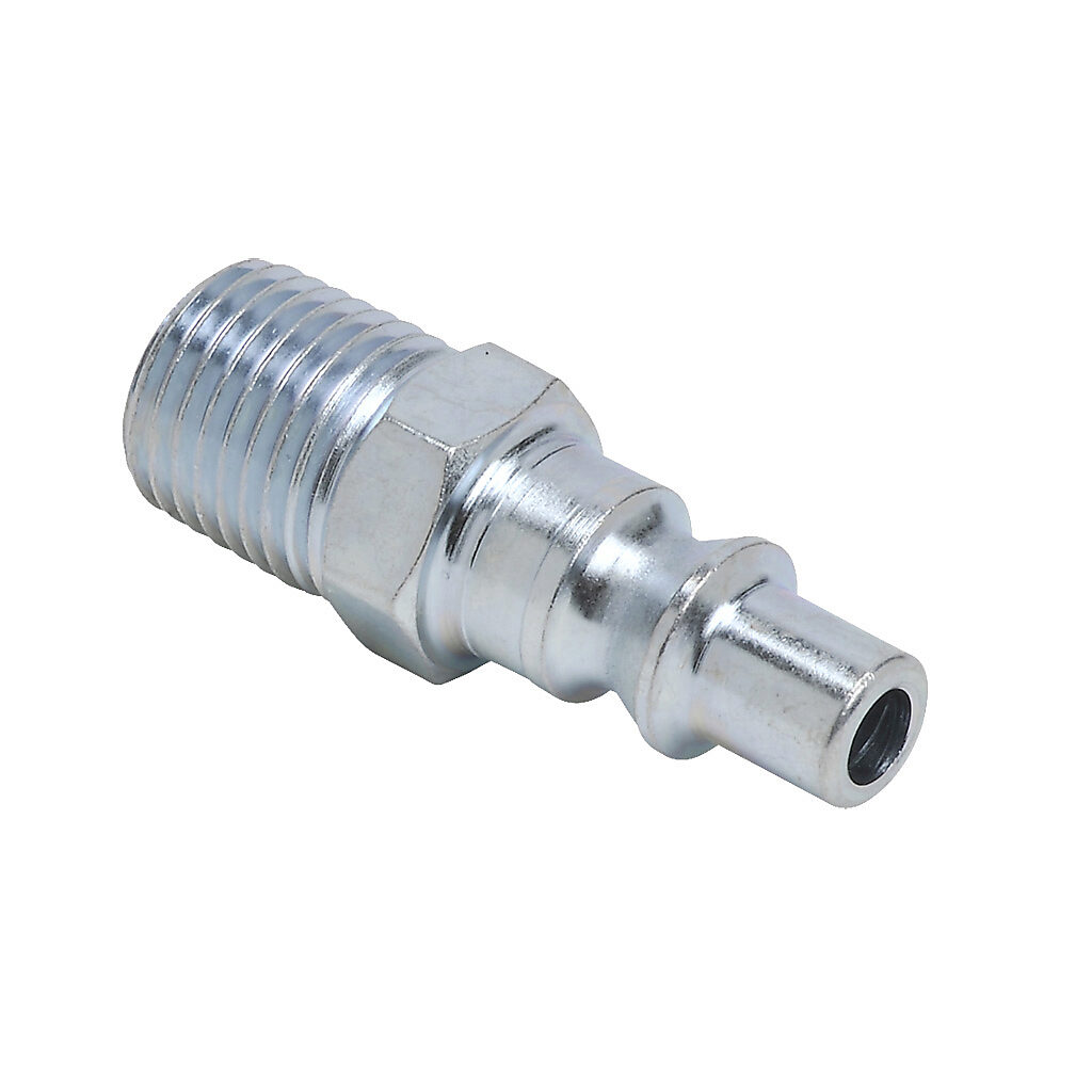 HCP14-14M-K - NITRA pneumatic quick disconnect fitting, coupling plug, steel body, (1) 1/4in male NPT to (1) 1/4in ARO 210.