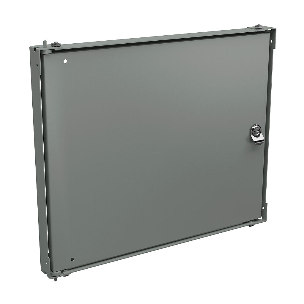 HFWNSP2024C - Wiegmann swing panel, carbon steel, white, powder coat finish. For use with 20x24 (HxW) N4122024xxxx Ultimate series enclosures.