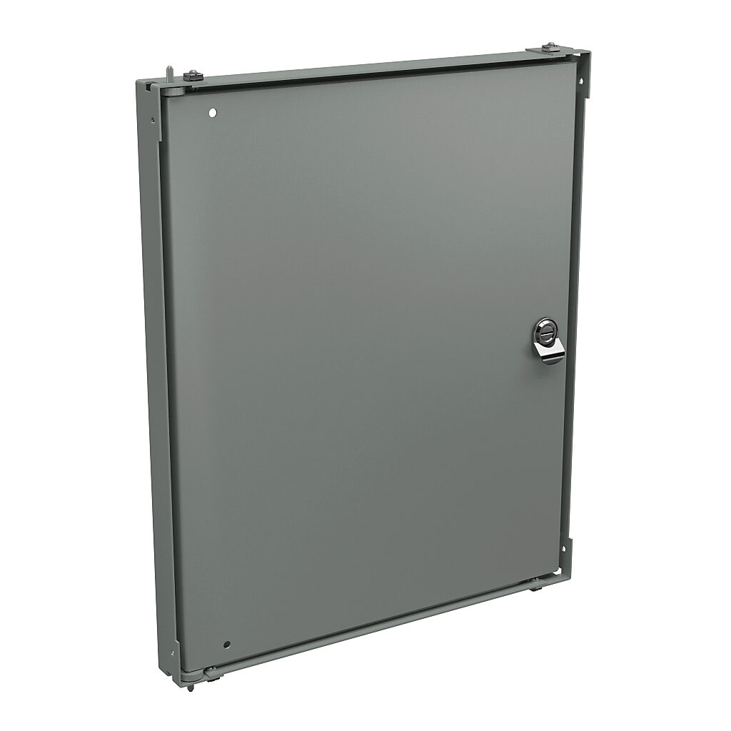 HFWNSP2420C - Wiegmann swing panel, carbon steel, white, powder coat finish. For use with 24x20 (HxW) N4122420xxxx Ultimate series enclosures.