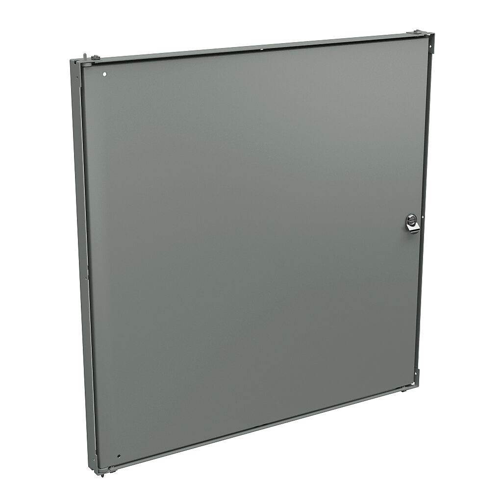 HFWNSP3636C - Wiegmann swing panel, carbon steel, white, powder coat finish. For use with 36x36 (HxW) N4123636xxxx Ultimate series enclosures.