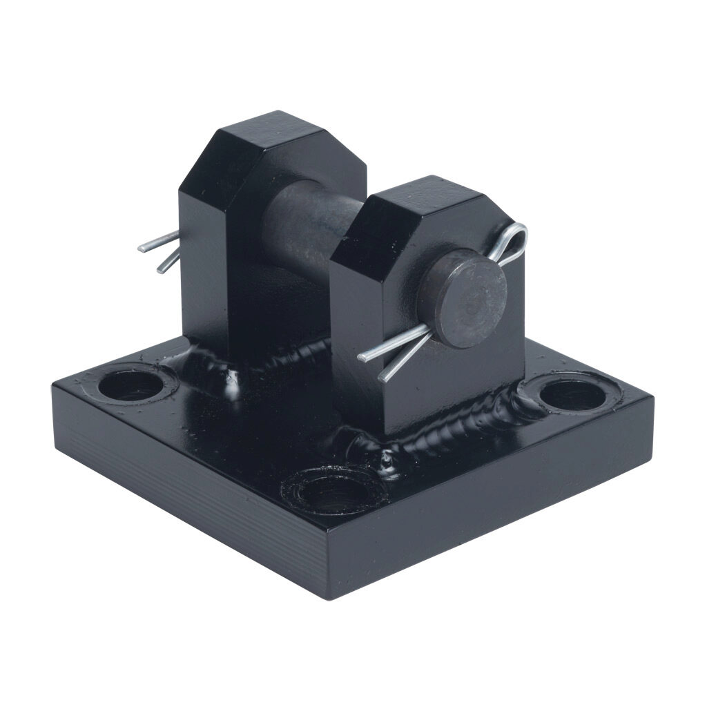 HM24250-6 - Peninsular cylinder rear clevis bracket, steel. For use with 2-1/2in bore hydraulic NFPA cylinders. Mounting hardware included.