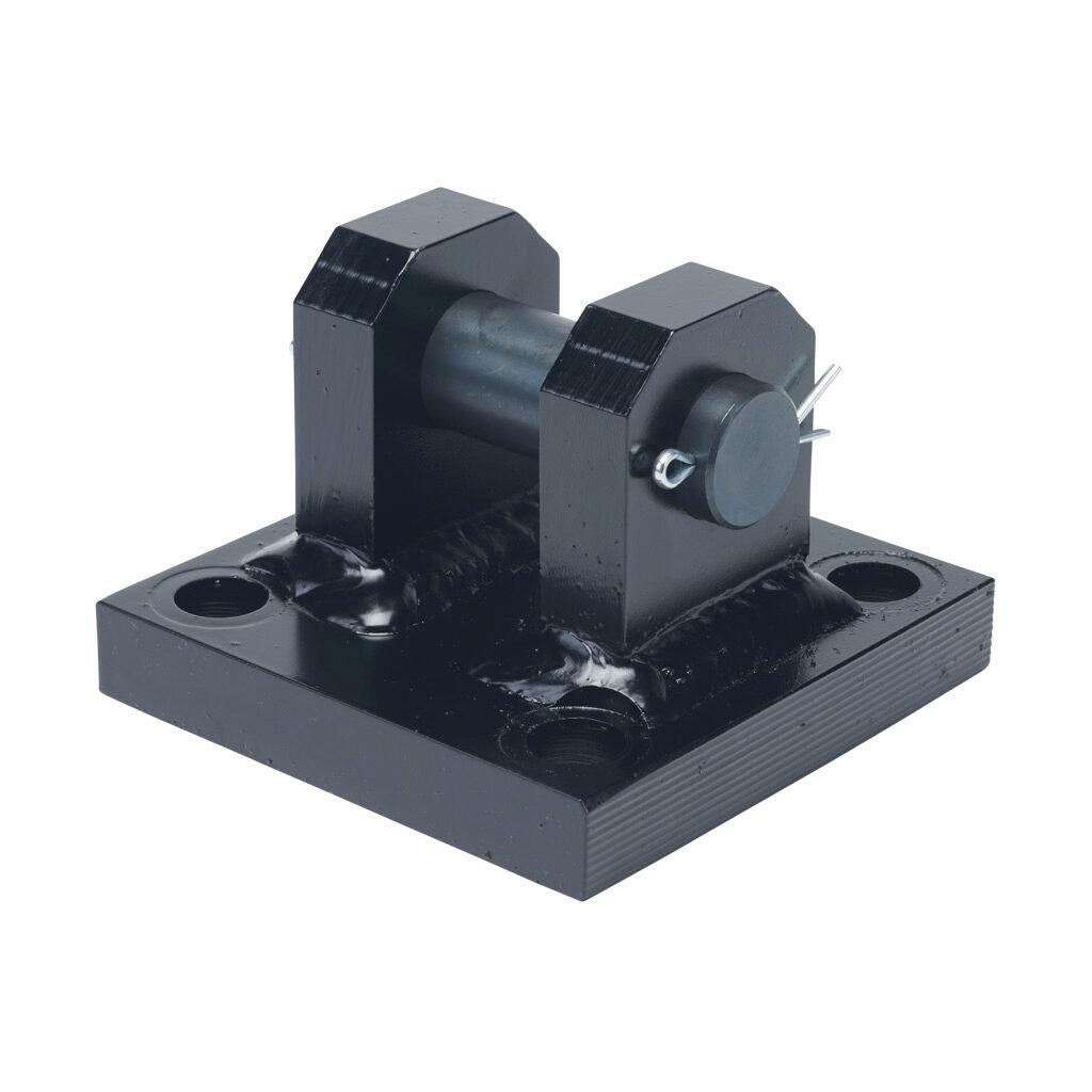 HM24325-6 - Peninsular cylinder rear clevis bracket, steel. For use with 3-1/4in bore hydraulic NFPA cylinders. Mounting hardware included.