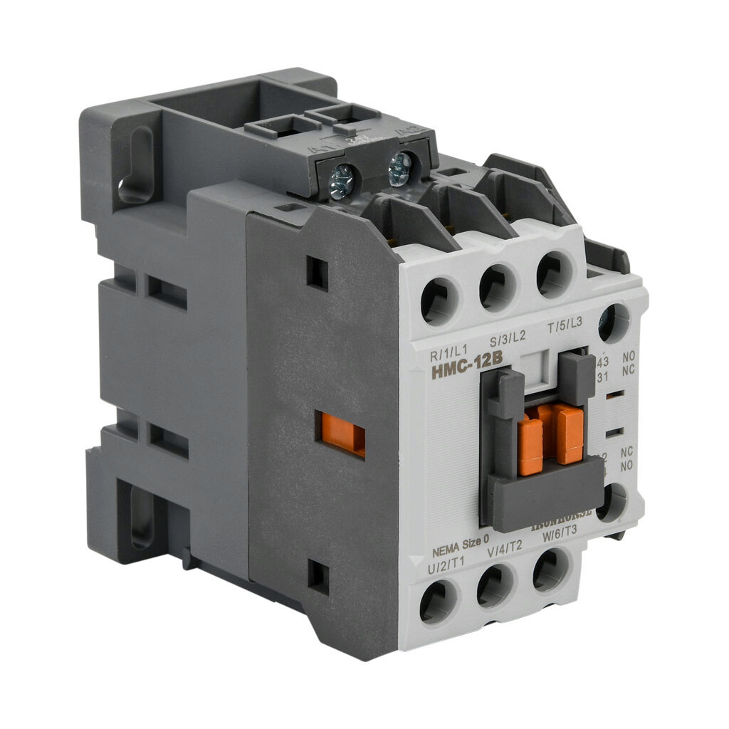 HMC-12B30-11-BS - IronHorse IEC contactor, 12A, (3) N.O. power poles, (1) N.O./(1) N.C. auxiliary contacts, 24 VAC (50/60Hz) coil voltage.