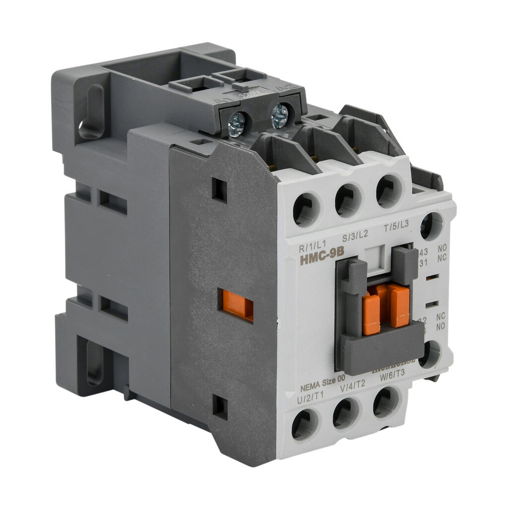 HMC-9B30-11-AS - IronHorse IEC contactor, 9A, (3) N.O. power poles, (1) N.O./(1) N.C. auxiliary contacts, 120 VAC (50/60Hz) coil voltage.