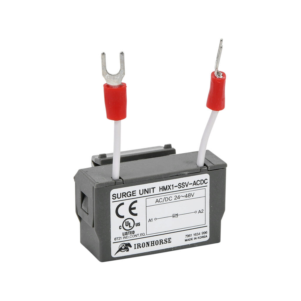 HMX1-SSV-ACDC - IronHorse surge suppressor, varistor, 24-48 VAC/VDC. For use with HMC-9 to HMC-150 contactors.