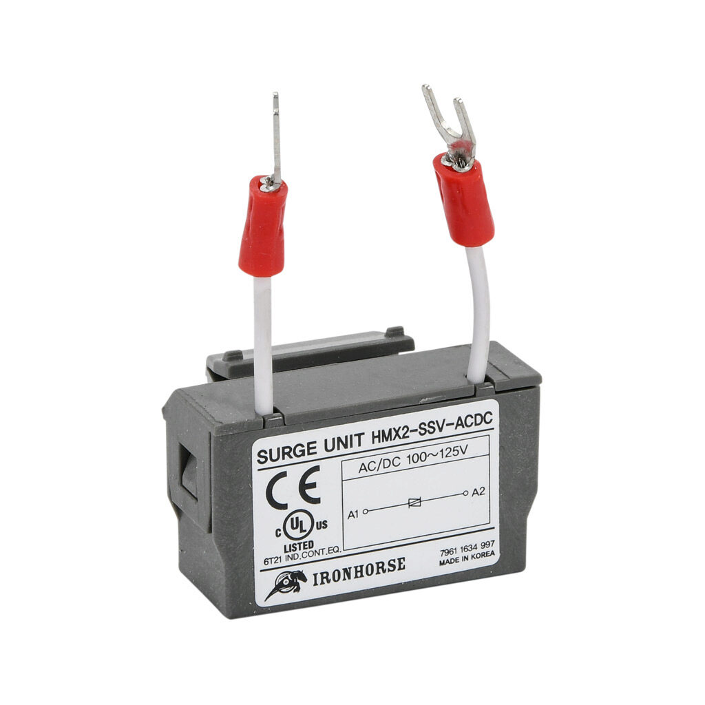 HMX2-SSV-ACDC - IronHorse surge suppressor, varistor, 100-125 VAC/VDC. For use with HMC-9 to HMC-150 contactors.