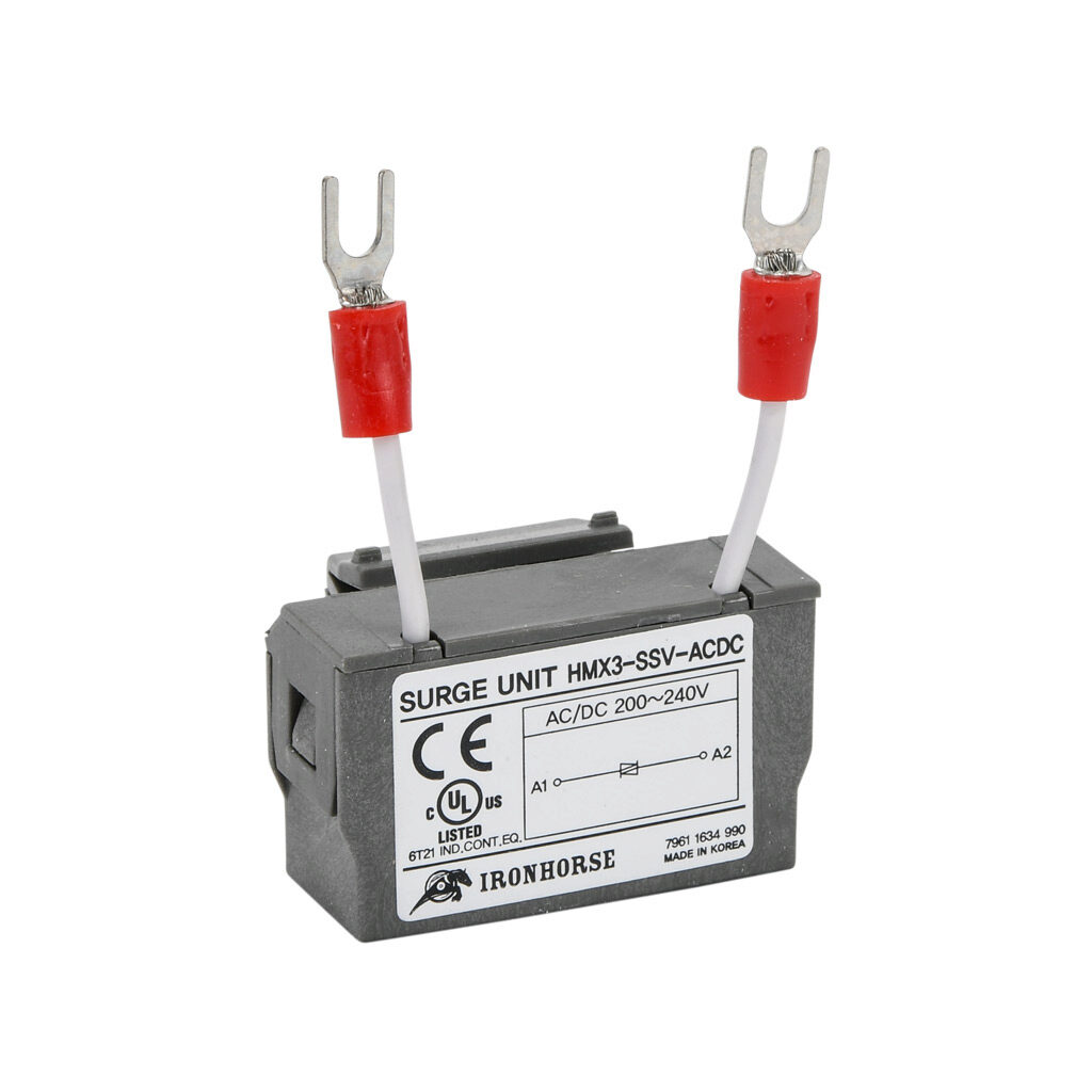 HMX3-SSV-ACDC - IronHorse surge suppressor, varistor, 200-240 VAC/VDC. For use with HMC-9 to HMC-150 contactors.