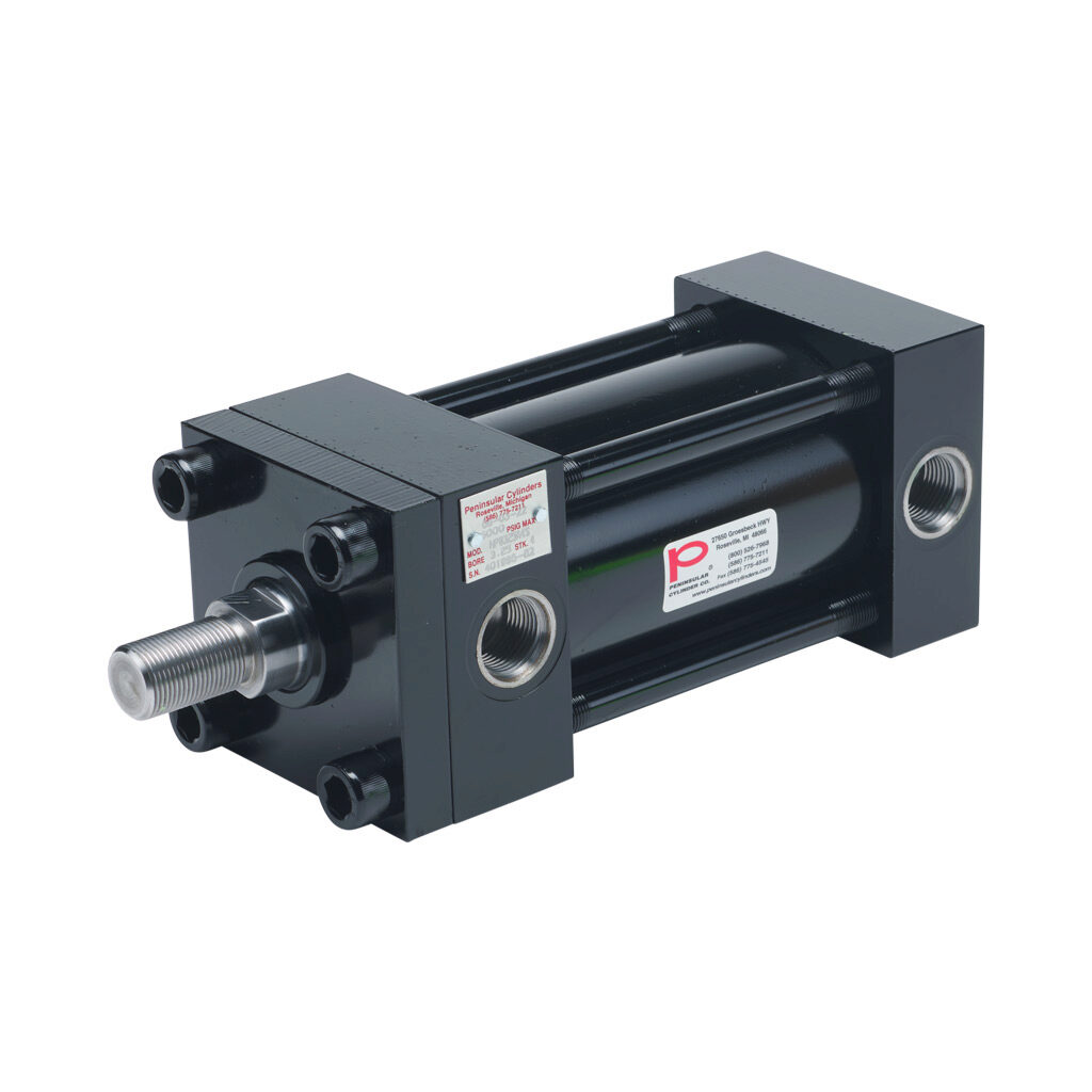 HP0325A4S - Peninsular hydraulic cylinder, NFPA tie rod, 3-1/4in bore, 1-3/8in rod diameter, 4in stroke, double acting.