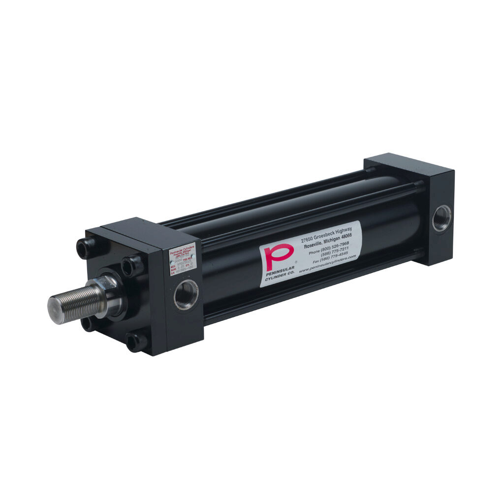 HP0325B12S - Peninsular hydraulic cylinder, NFPA tie rod, 3-1/4in bore, 1-3/4in rod diameter, 12in stroke, double acting.