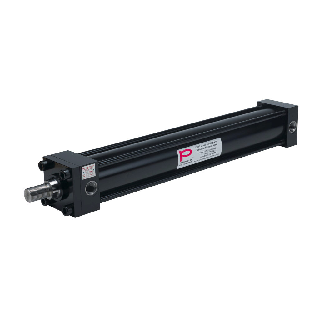 HP0325B24S - Peninsular hydraulic cylinder, NFPA tie rod, 3-1/4in bore, 1-3/4in rod diameter, 24in stroke, double acting.