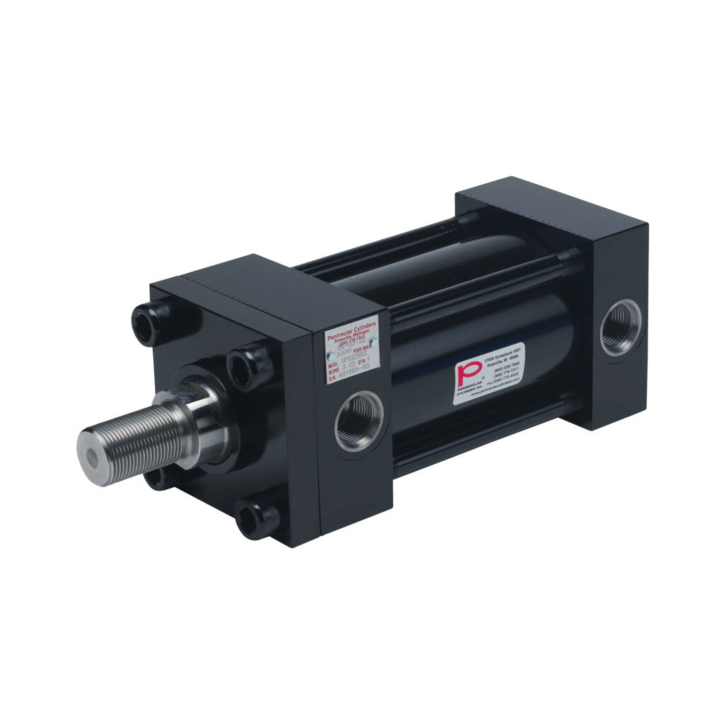 HP0325B4S - Peninsular hydraulic cylinder, NFPA tie rod, 3-1/4in bore, 1-3/4in rod diameter, 4in stroke, double acting.