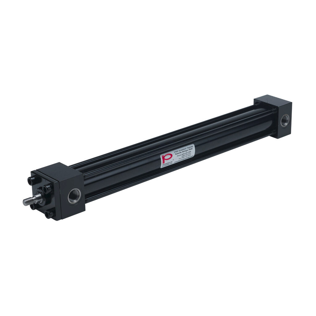 HP16150A16S - Peninsular hydraulic cylinder, NFPA tie rod, 1-1/2in bore, 5/8in rod diameter, 16in stroke, double acting, tapped end caps mount.