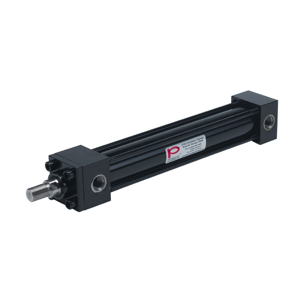 HP16150B10S - Peninsular hydraulic cylinder, NFPA tie rod, 1-1/2in bore, 1in rod diameter, 10in stroke, double acting, tapped end caps mount.