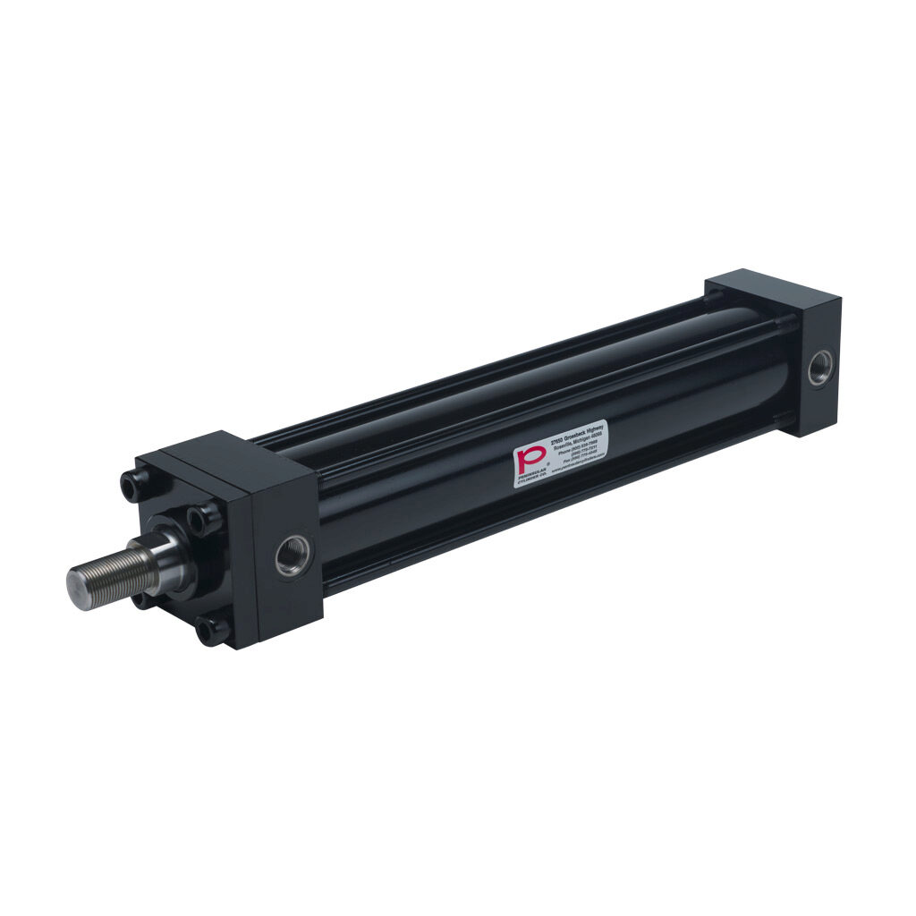 HP16250B14S - Peninsular hydraulic cylinder, NFPA tie rod, 2-1/2in bore, 1-3/8in rod diameter, 14in stroke, double acting, tapped end caps mount.