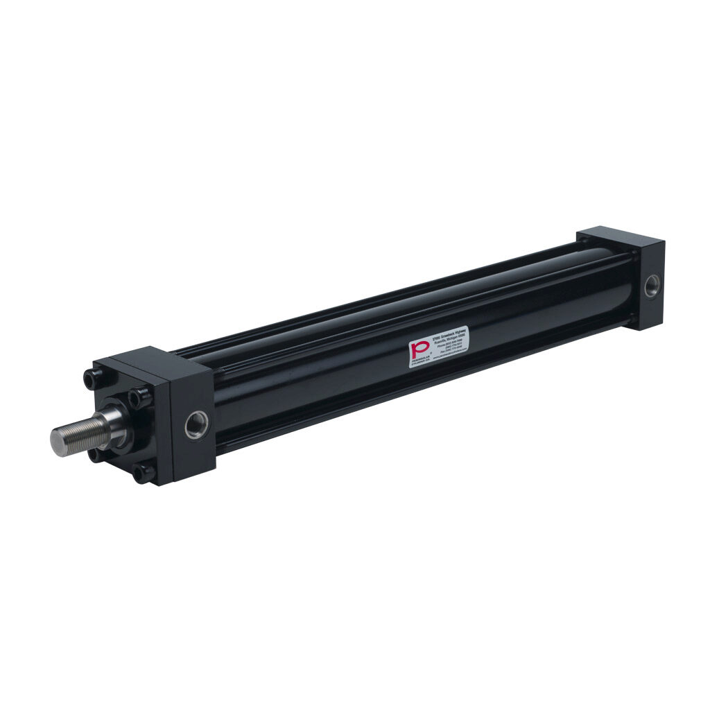 HP16250B20S - Peninsular hydraulic cylinder, NFPA tie rod, 2-1/2in bore, 1-3/8in rod diameter, 20in stroke, double acting, tapped end caps mount.