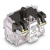 HT8B - Eaton contact block, replacement, 30mm, (1) N.C. contact(s). For use with HT800 series pushbuttons and switches.