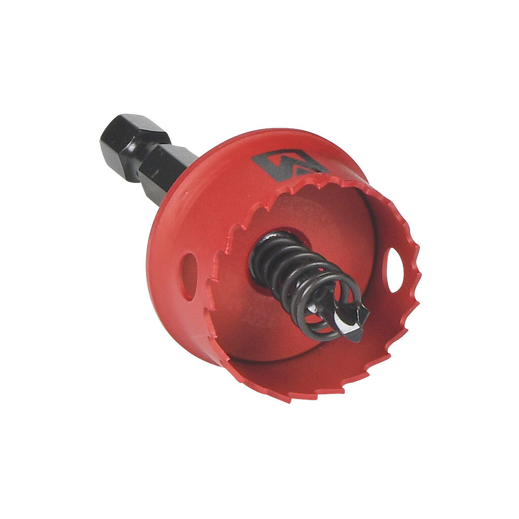 AutomationDirect IHS16 - MK Morse hole saw, 1in (25mm), bi-metal cobalt, hardened steel backer, straight pitch, 1/8in (3.2mm) maximum cutting depth.