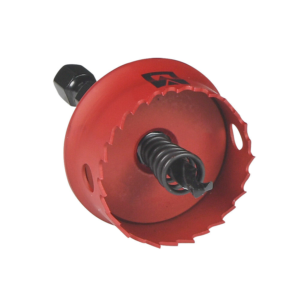AutomationDirect IHS18 - MK Morse hole saw, 1-1/8in (29mm), bi-metal cobalt, hardened steel backer, straight pitch, 1/8in (3.2mm) maximum cutting depth.