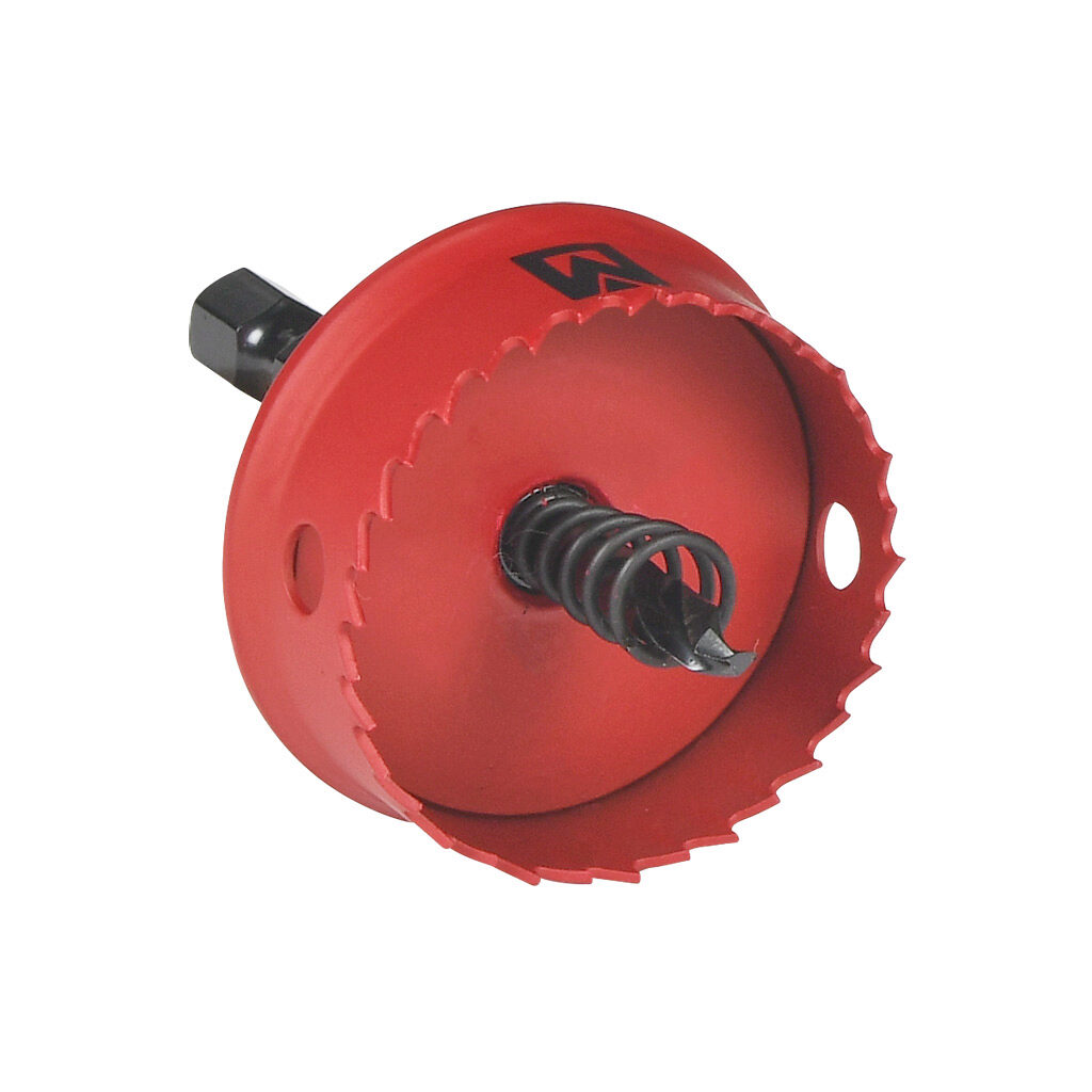 AutomationDirect IHS22 - MK Morse hole saw, 1-3/8in (35mm), bi-metal cobalt, hardened steel backer, straight pitch, 1/8in (3.2mm) maximum cutting depth.