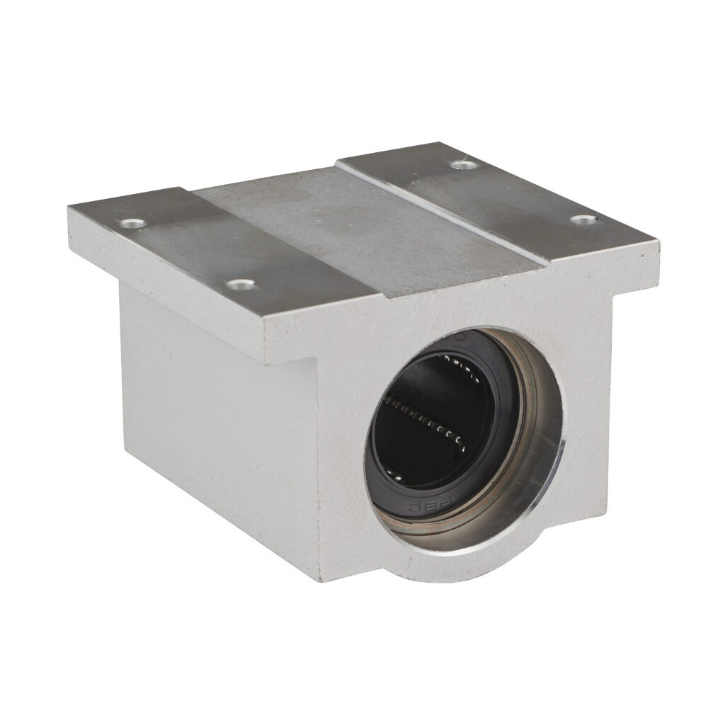 IPP20G - PBC IP series single pillow block, full ball recirculating bearing, 3.63in overall length, steel, 1-1/4in inside diameter, aluminum housing. For use with 1-1/4in diameter PBC shafts.