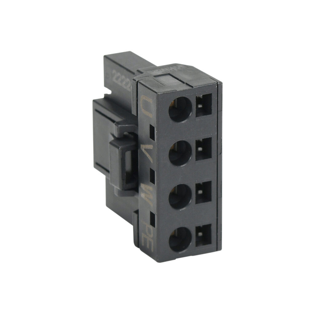 IX7-CON-B - AutomationDirect drive power connector, replacement, 4-pin. For use with LS Electric iX7 series 400W, 800W and 1 kW drives.