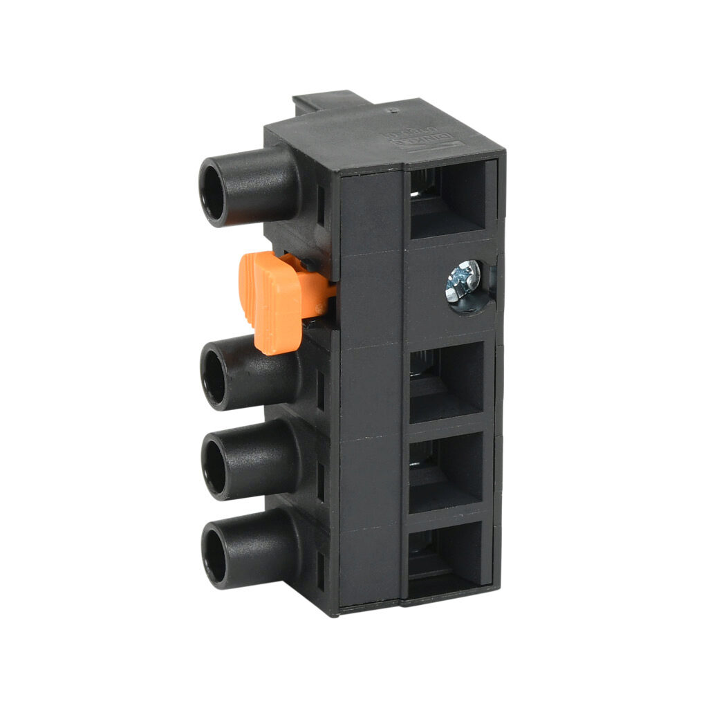 IX7-CON-D - AutomationDirect drive power connector, replacement, 4-pin. For use with LS Electric iX7 series 2 kW and 3.5 kW drives.