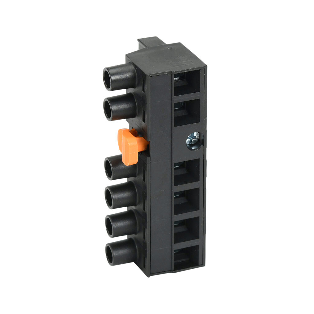 IX7-CON-F - AutomationDirect drive power connector, replacement, 6-pin. For use with LS Electric iX7 series 2 kW and 3.5 kW drives.