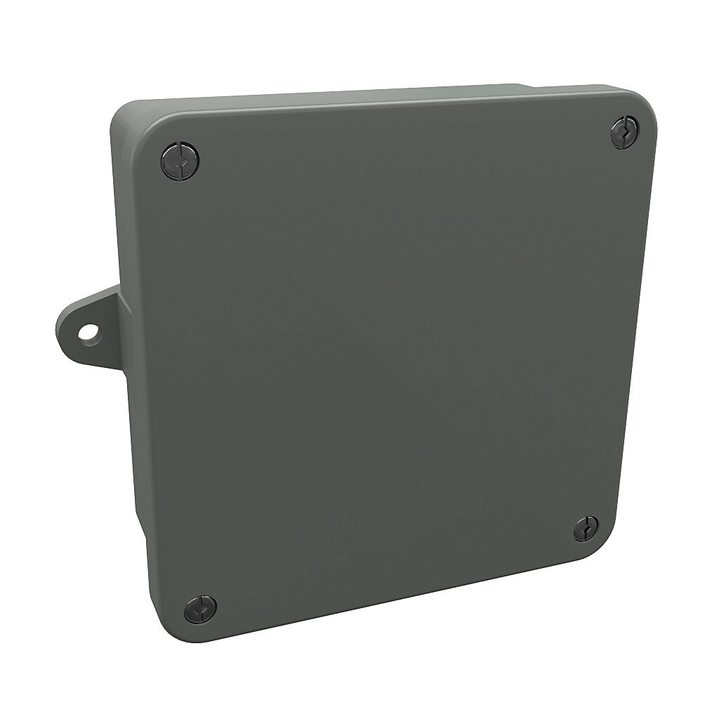 J552PVC - Stahlin NewSentry series enclosure, NEMA 1/2/3/4/4X/12/13, 5 x 5 x 2in (HxWxD), wall mount, PVC, gray, screw cover.